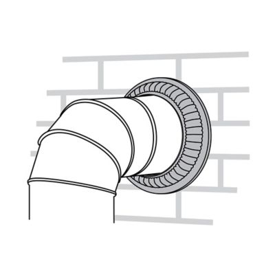 Image showing  6 in. Stove Pipe Trim Collar, Black