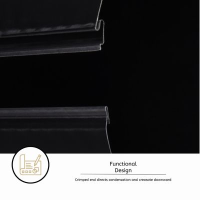 Image showing  6 in. x 24 in. Stove Pipe, Black