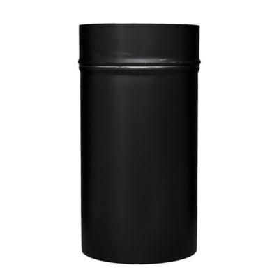 Image showing  6 in. x 11 in. Stove Pipe Slip Connector, Black