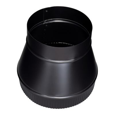 Image showing  6 in. x 8 in. Stove Pipe Increaser, Black