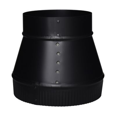 Image showing  6 in. x 8 in. Stove Pipe Increaser, Black