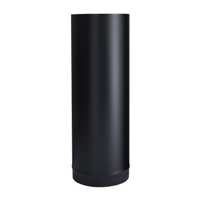 Image showing 6 th Imperial 8 in. x 24 in. Stove Pipe, Black