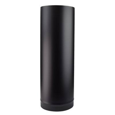 Image showing  8 in. x 24 in. Stove Pipe, Black
