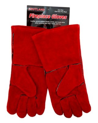 Image showing  Fireplace Gloves, Cowhide Leather Fabric