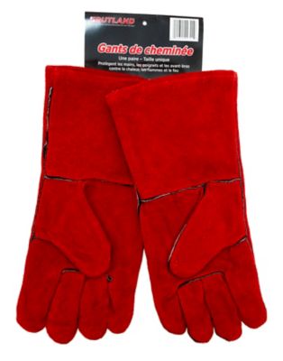 Image showing  Fireplace Gloves, Cowhide Leather Fabric