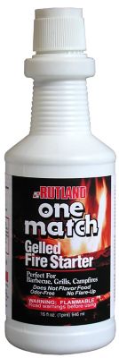 Rutland One Match Fire Starter Gel, 16 fl. oz.