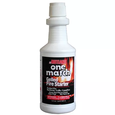 Rutland One Match Fire Starter Gel 16 fl ounces. Fire Starters