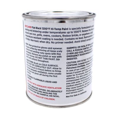 Image showing  1,200 Degrees F Hi-Temp Brush-On Paint, 16 oz.