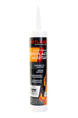 Rutland Fireplace Mortar, Gray, 10.3 oz. Cartridge