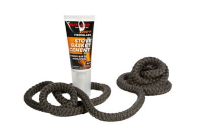 Image showing  Grapho-Glas Replacement Fiberglass Stove Gasket Kit, 7 ft. x 1/2 in. Rope