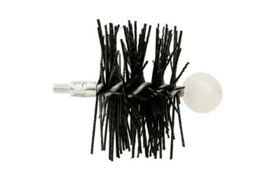 Image showing  3 in. Round Pellet Stove Brush, 1/4 in.-20 Thread