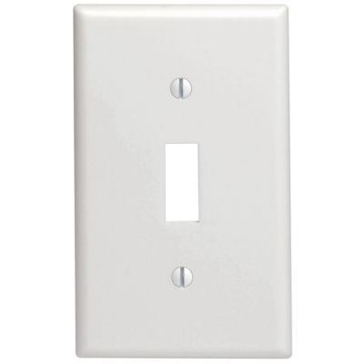 Pass & Seymour Toggle Switch Wall Plate, White