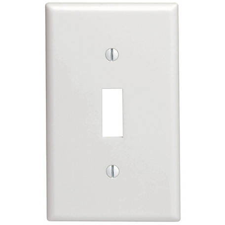 Pass & Seymour Toggle Switch Wall Plate, White