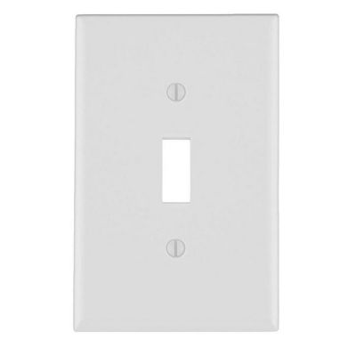 Image showing  Toggle Switch Wall Plate, White