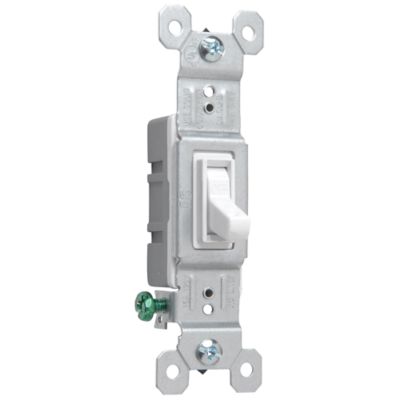 Pass & Seymour 15A 1-Pole Switch, White