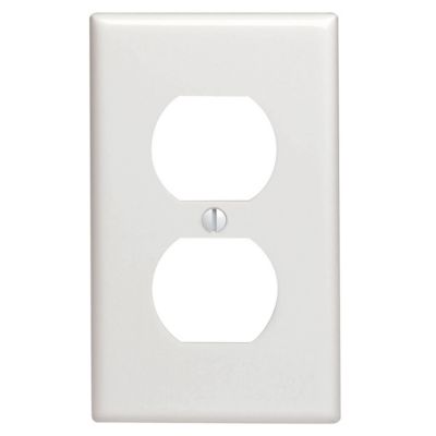 Pass & Seymour Duplex Outlet Wall Plate, White