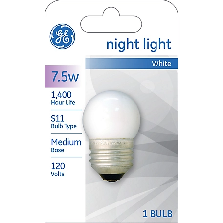 GE Basic LED 7.5 Watt, Soft White, S11 Specialty Bulbs (1 Pack)