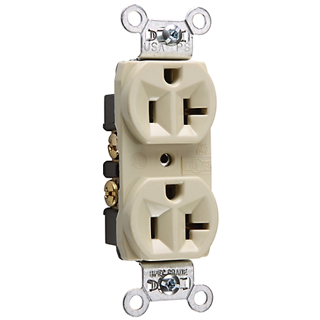 Pass & Seymour 20A Commercial-Grade Outlet, Ivory