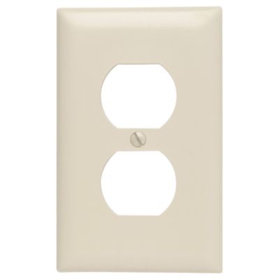Pass & Seymour Duplex Outlet Wall Plate, Ivory -  TP8ICC100
