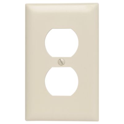 Leviton Duplex Outlet Wall Plate, Ivory