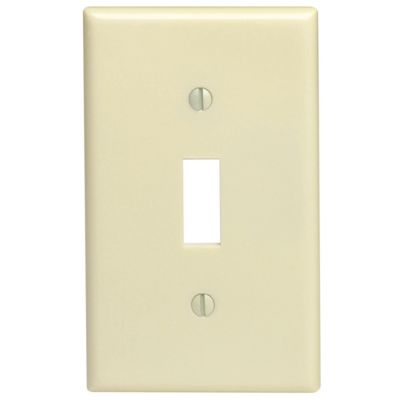 Pass & Seymour Toggle Switch Wall Plate, Ivory -  TP1ICC100