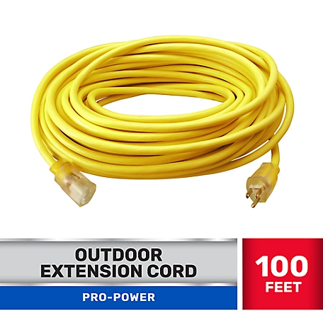 JobSmart 100 ft. Indoor/Outdoor Pro Power Extension Cord