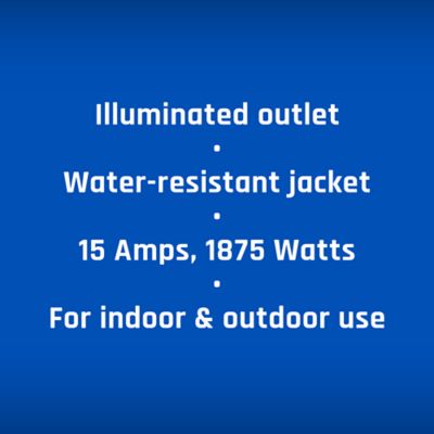 Image showing  100 ft. Indoor/Outdoor Pro Power Extension Cord