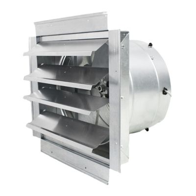 Maxx Air 14 in. Heavy-Duty Exhaust Fan with Integrated Automatic Shutter