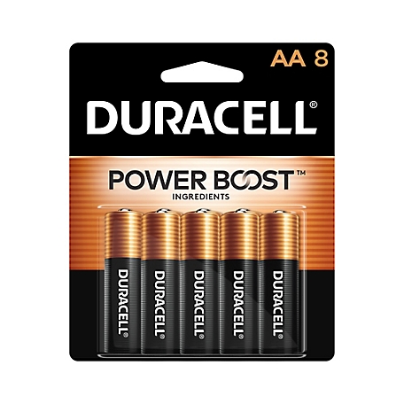 Duracell AA Coppertop Alkaline Batteries, 8-Pack
