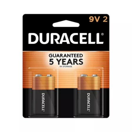 Coppertop Duracell 9V Alkaline Batteries 2 Pack Batteries