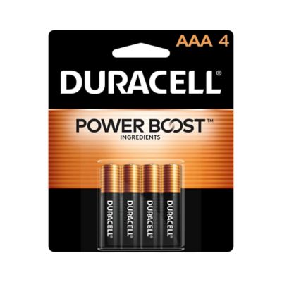 Duracell AAA Coppertop Alkaline Batteries, 4-Pack