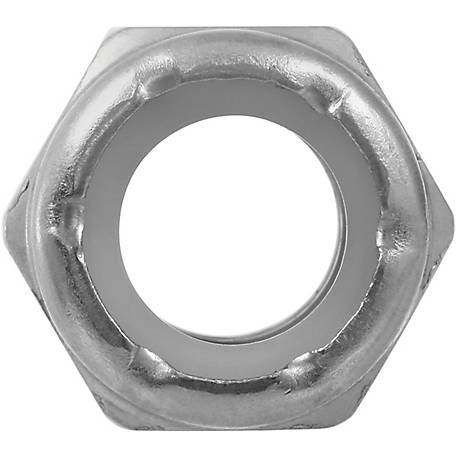 5/16"-18 Coarse Grade C Stover All Metal Locknut Zinc Plated and Wax