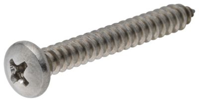 Hillman Stainless Pan-Head Phillips Sheet Metal Screws (#10 x 1in.) -5 Pack