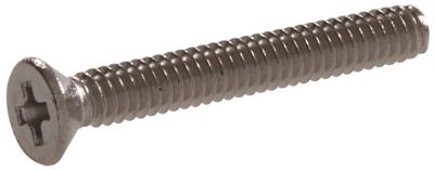 Hillman #10-24 x 1-1/2 in. Stainless Phillips Flat-Head Machine Screws, 5-Pack