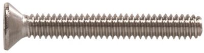Image showing  #10-24 x 1-1/2 in. Stainless Phillips Flat-Head Machine Screws, 5-Pack