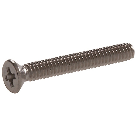 Hillman Stainless Phillips Flat-Head Machine Screws (1/4in.-20 x 1in.) -5 Pack