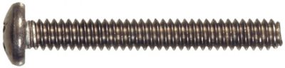 Image showing  #6-32 x 1-1/2 in. Phillips Pan-Head Stainless Machine Screws, 4-Pack