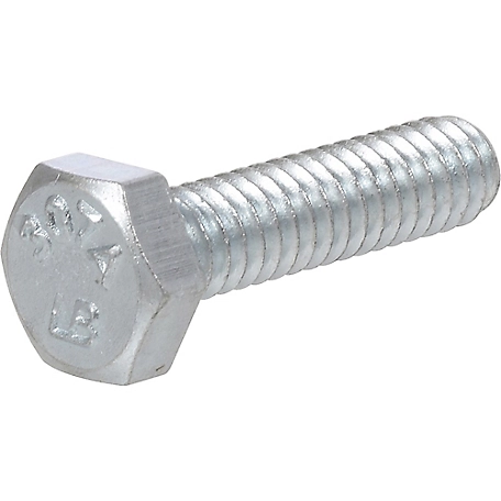 Hillman Full-Thread Zinc Hex Bolts (1/4in.-20 x 2in.) -3 Pack