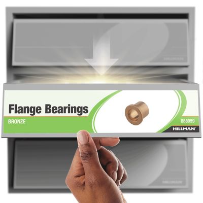 Image showing  3/4 in. x 7/8 in. x 1-1/8 in. Bronze Flange Bearings