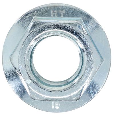 Image showing  M12-1.75 Zinc-Plated Class 10 Metric Flange Nuts, 2-Pack