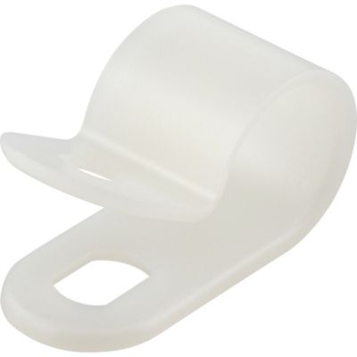 Hillman Natural White Nylon Cable Clamp (3/8in. Diameter) -10 Pack