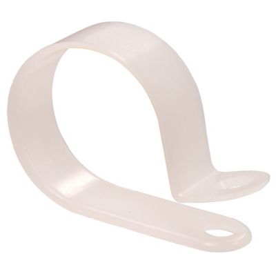 Hillman Natural White Nylon Cable Clamp (1in. Diameter) -2 Pack