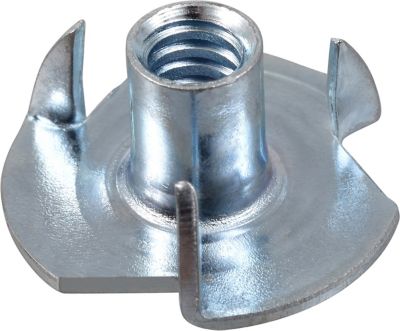 Hillman 1/4 in.-20 TPI x 7/16 in. x 3/4 in. Zinc-Plated Long Prong Tee Nuts, 2-Pack