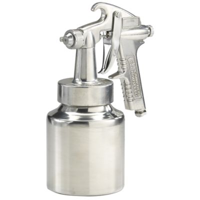 Campbell Hausfeld Pressure Feed Spray Gun Been using this spray-gun for a couple years now and have sent several thousand gallons of latex, enamel & lacquer through it