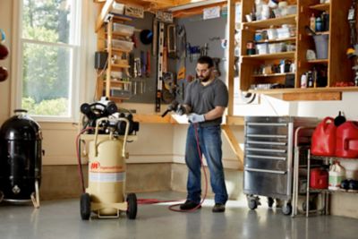 Image showing  2 hp 20 gal. Single-Stage Garage Mate Small Portable Reciprocating Air Compressor, 135 PSI