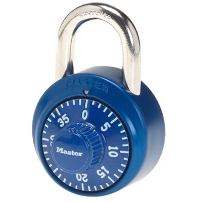 Master Lock 1-7/8 in. Combination Dial Padlock with Aluminum Cover, Assorted Colors