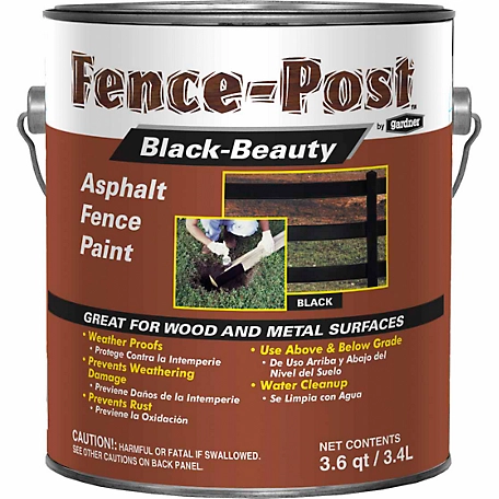 Gardner-Gibson 3.6 qt. Black Beauty Asphalt Fence Paint