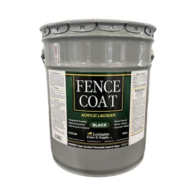 Lexington 5 gal. Black Acrylic Lacquer Fence Paint