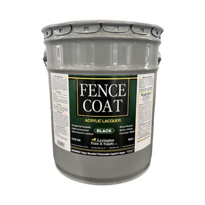 Lexington Fencecoat Acrylic Lacquer Fence Paint 5 Gal Black At Tractor Supply Co