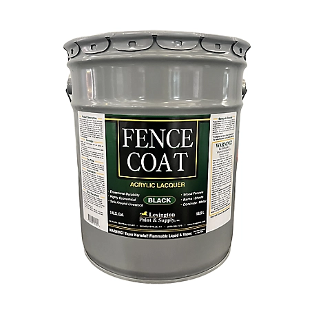 Lexington 5 gal. Black FenceCoat Acrylic Lacquer Fence Paint